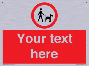 Custom Road regulatory dogs on leads